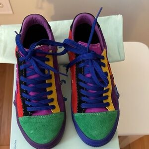 Off-White c/o Virgil Abloh. New Arrow Low Vulcanized Multicolor Sneakers